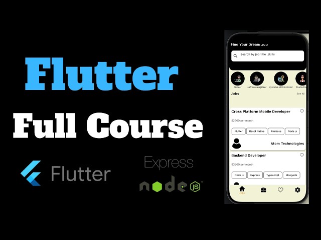 Flutter + Node.js Fullstack: Building a Real-World Job Board Application