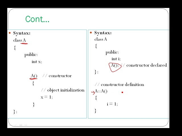 Constructor in C++