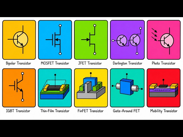Every Transistor Type Explained in 14 Minutes