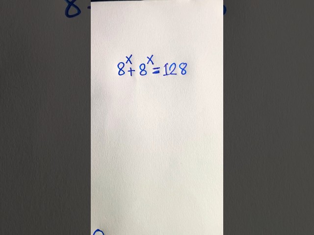 Exponential Expression #mathstricks #maths