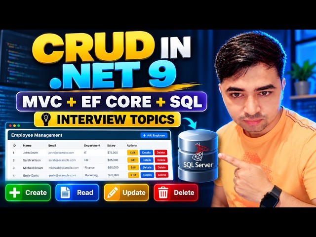 Build a CRUD App in ASP.NET Core MVC (.NET 9) | EF Core + SQL Server | 2026