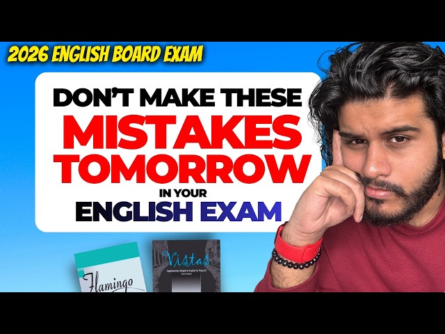 Last Minute Tips for English Board Exam 🏆 + Notes