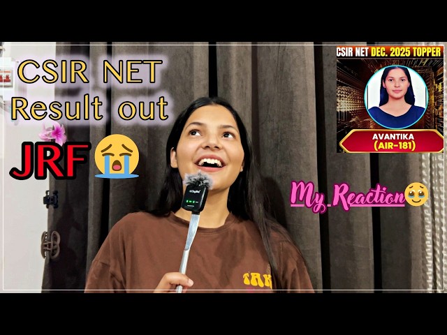 From *Self Doubt* to csir net jrf  *qualified*📚| My Real story as  an ASPIRANT🙇‍♀️ #csirnet #result 