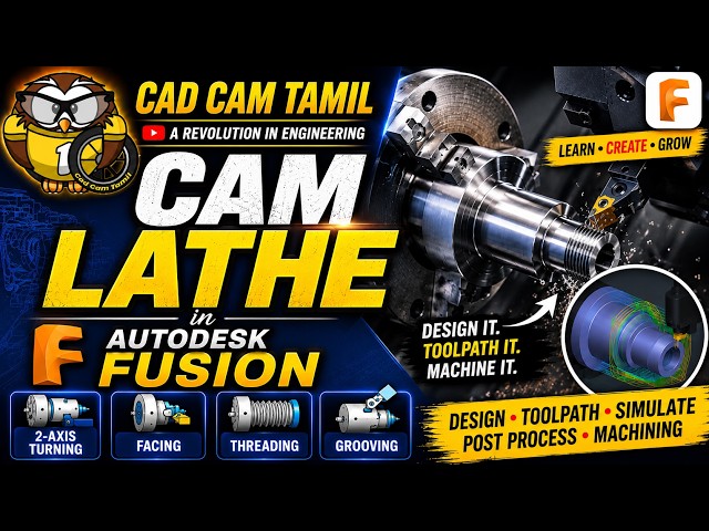 🚀 Master CAM Lathe Programming in Autodesk Fusion – Complete Beginner to Professional Guide!