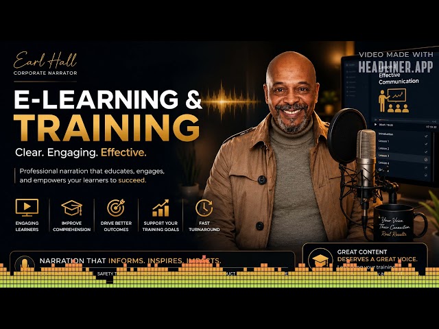 Professional E-Learning Voice Over Narration Demo from Earl Hall.