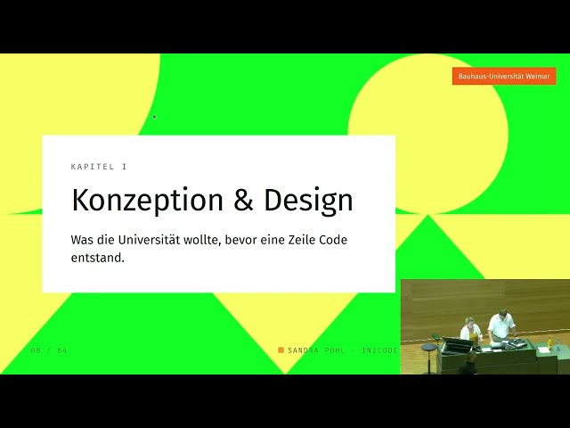 Vortrag "Website als Erlebnis: Relaunch, Migration und UX-Redesign der Bauhaus-Universität Weimar"