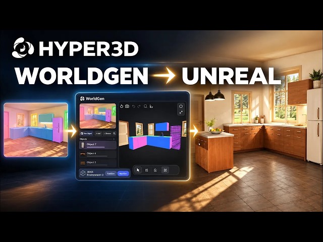 From Image to Full 3D Scene | Hyper3D WorldGen + Unreal Engine 5