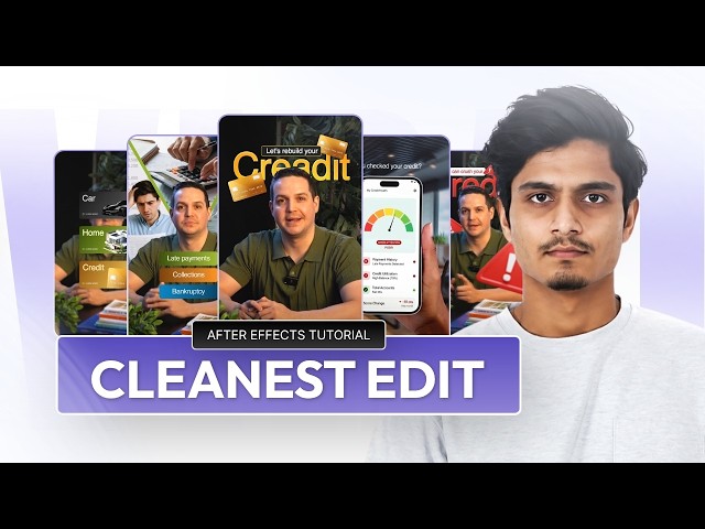 How to Edit Clean & Minimal Videos in After Effects | Step-by-Step Tutorial | #render.rrush