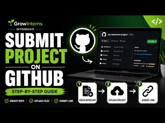How to Submit Your Project Using GitHub