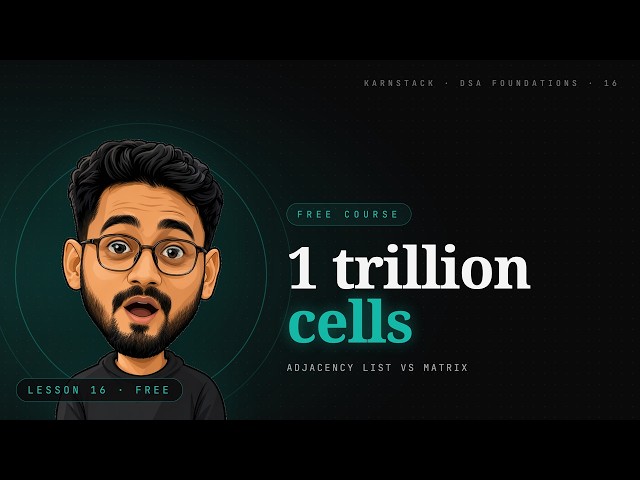 A Trillion Cells to Store a Social Graph: Adjacency List vs Matrix