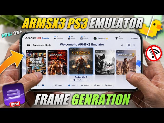 🔥 ARMSX3 Emulator Frame Generation - Boost FPS! | Best Settings | PS3 Emulator for Android 🎮