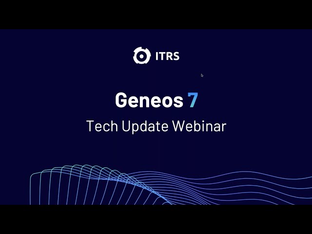 Geneos Tech Update Webinar October 2024