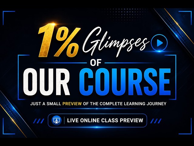 Glimpse of the course