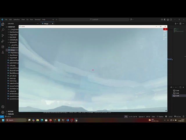 Simple Python Game With Procedural Terrain