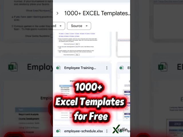Get 1000+ Professional Excel Templates for free #Xcelin #shorts #excel #template  #giveaway #shorts