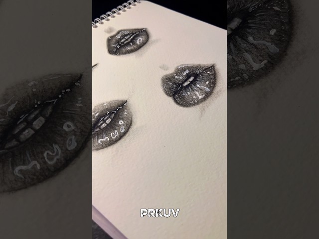 🍿 Tutorial: Drawing a Girl Lips #drawing #tutorial #howtodraw  #sketch #art #shortvideo