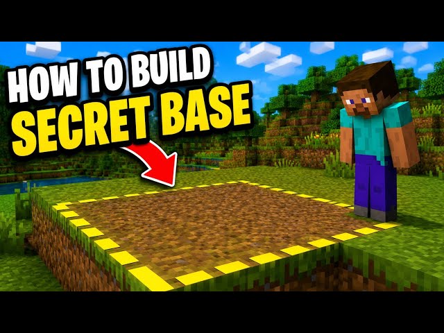 How to Build a SECRET Base in Minecraft! 🤫 (Easy Tutorial)