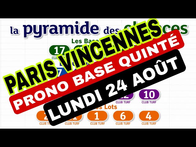 PRONO QUINTÉ PMU LUNDI 24 AOÛT PARIS-VINCENNES #LIFEISBUTADREAM #PRONO #TURF #PMU #PREDICTIONS 