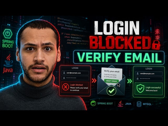 Don’t Let Users Login Until They Verify Email | Spring Boot