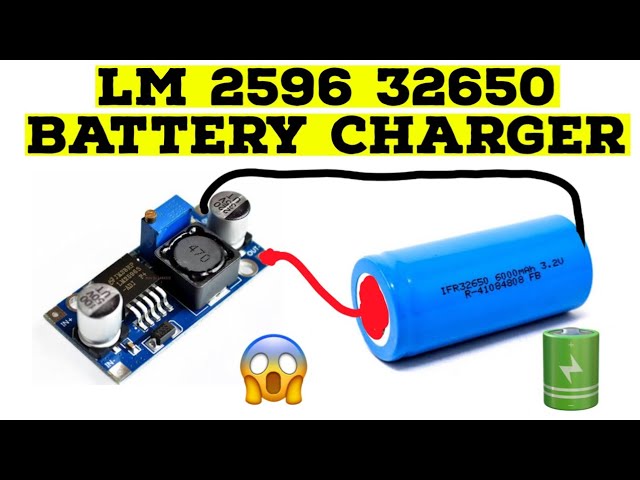 LM 2596 module se 32650 battery charge #Battery @Electronicsproject99
