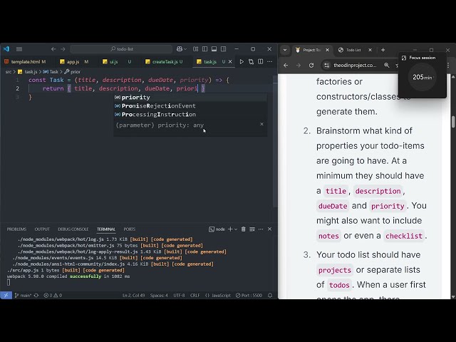 2.5-Hour Study With Me | Code With Me | No Break, Chill Study Beats | The Odin Project