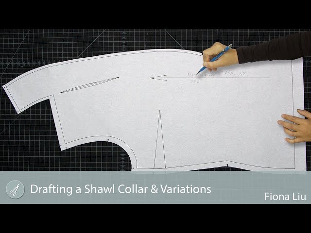 Drafting a Shawl Collar & Variations