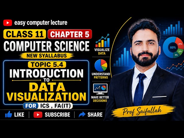 5.4 Introduction to Data Visualization | Class 11 Computer Science New Syllabus | ICS & FA(IT)
