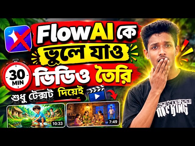 Google Flow AI কে ভুলে যাও ❌ | এই Ai দিয়ে এক ক্লিকেই ৩০মিনিটের ভিডিও তৈরি | Free Ai Video Generator