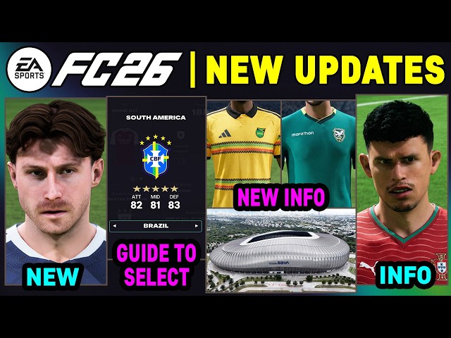 EA FC 26 NEWS | NEW Updates, Real Faces, Career Mode Additions & LEAKS ✅