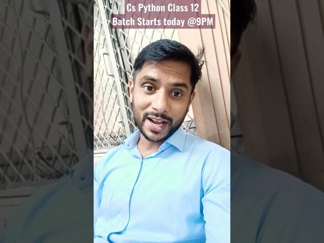 #shorts | Class 12 Python Paid Batch | #python | #cbse