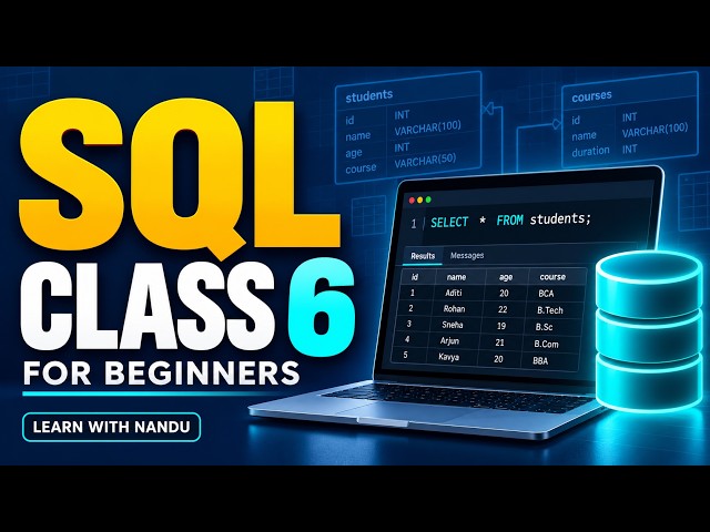 SQL Class  | Introduction to SQL for Beginners#sql  #sqlforbeginners  #sqltutorial  #learnsql #dax