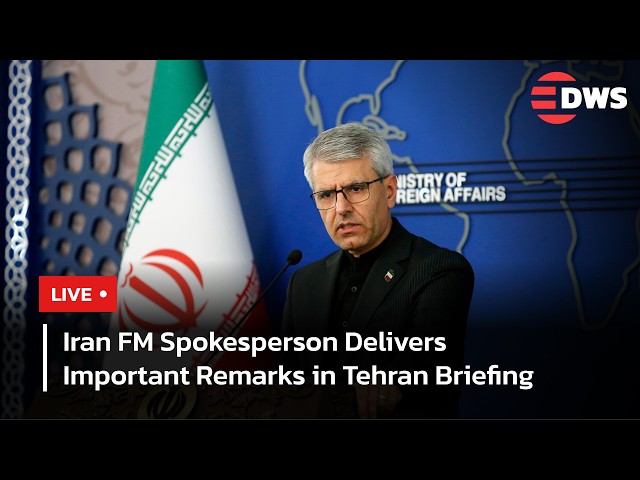 LIVE: Iran FM Spokesperson Esmaeil Baghaei Holds Key Press Conference In Tehran | DWS News | AC14