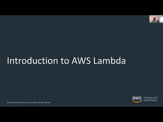 20220124 Developing on AWS Day 2 - Module 7 - Lambda and Serverless