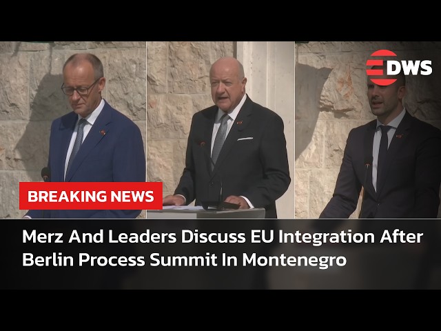 FULL PRESSER: Merz And Balkan Leaders Address Key Berlin Process Summit In Montenegro | AC14
