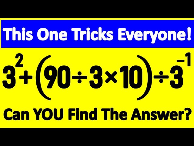 Stop Scrolling! 99% Get This Tricky Math Challenge WRONG! Will You Get It Right? 🔥