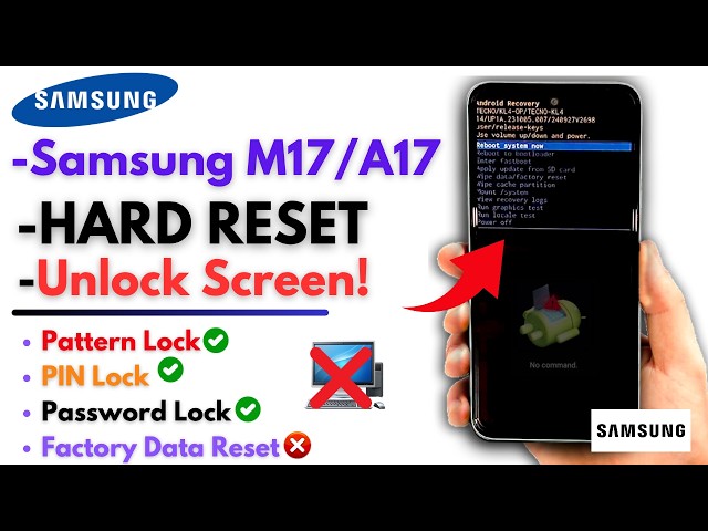 Unlock Samsung Galaxy M17 | A17 5G All Samsung 100% Screen Lock Without Computer (No Unlock Tool)