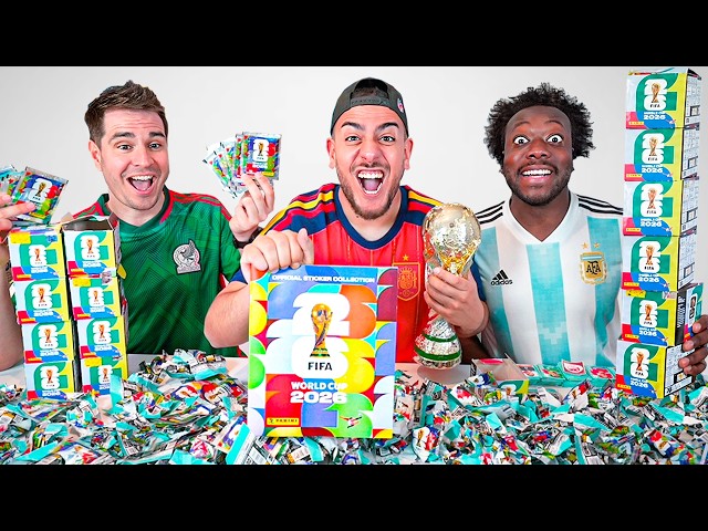 COMPLETAMOS EL ALBUM DEL MUNDIAL 2026 ENTERO EN 24 HORAS