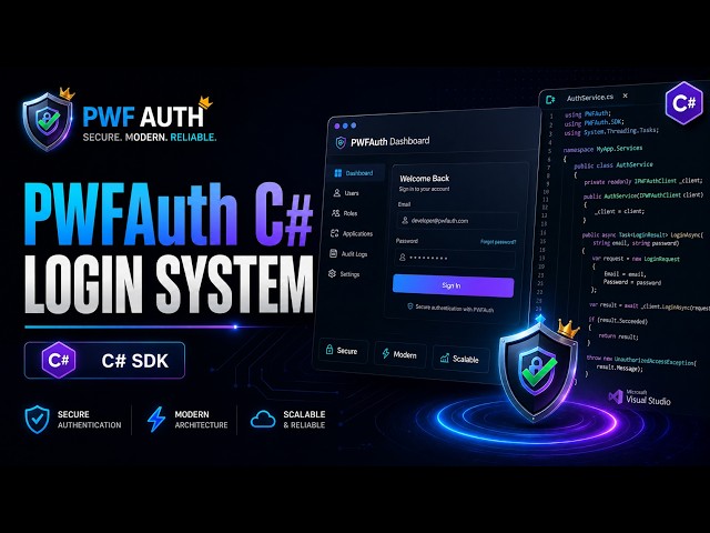 How To Setup PWFAuth C# Login System