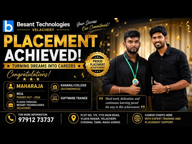 Fullstack Developer Course in Chennai | Maharaja Success Story | IT Training Institute in Chennai