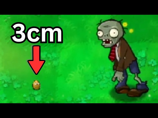 PVZ but Plants Are Their Canon Size