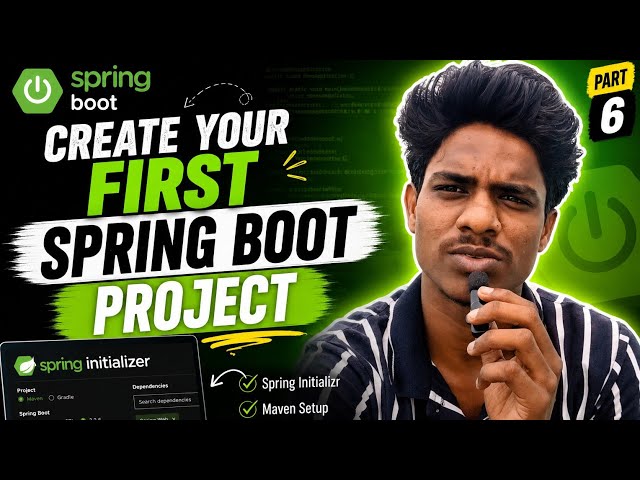 Create Your First Spring Boot Project in Telugu | Spring Initialiser| Maven Setup | Part 6