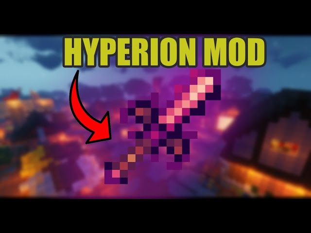 I added the HYPERION to vanilla minecraft