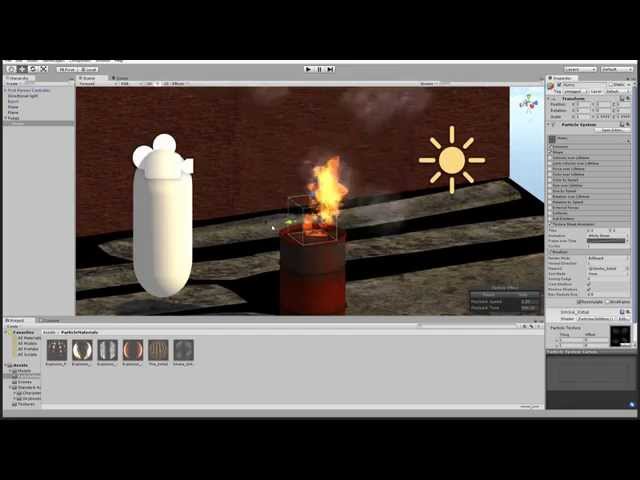 Creando un Sistema de Particulas en Unity 4.5-4 Creando Humo