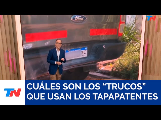 LOS "TAPAPATENTES" I La  nueva modalidad para evitar pagar multas de tránsito