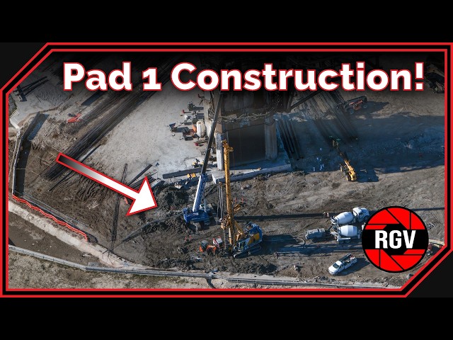Pad 1 Drilling Begins and Test Tank Anomaly | Starbase Flyover Update115