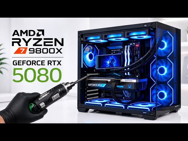 RYZEN 7 9800X3D + RTX 5080 🔥 THIS GAMING PC IS A MONSTER! 😱 | 4K Beast Build