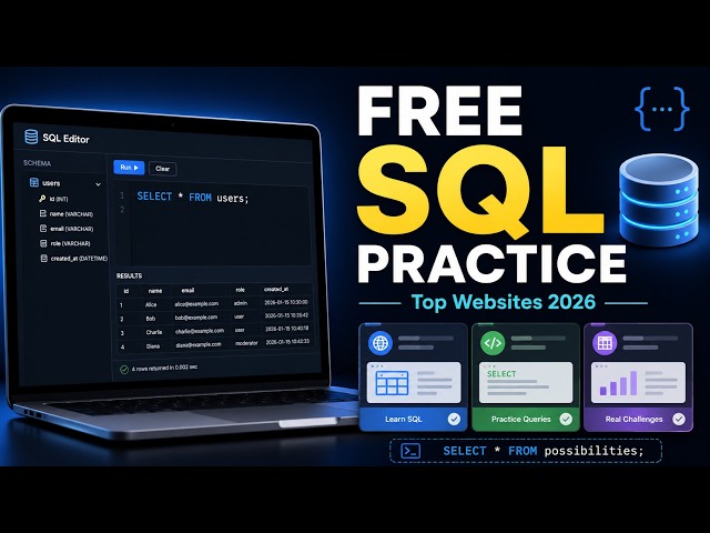 Best Free SQL Practice Websites (2026) | Learn SQL Online for Beginners & Placement