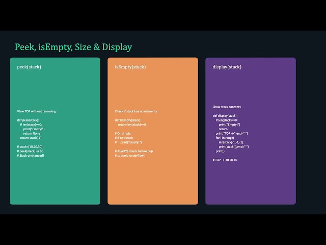 Stack Data Structure Using List | Stack Operations Explained | CBSE Class 12 Computer Science