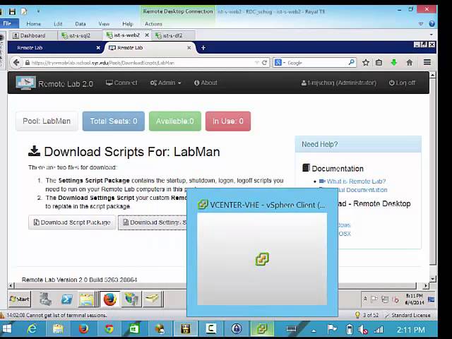 Remotelab 2.0 Presentation - Labman conference UNLV 2014