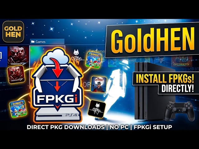 Install PS4 Games(FREE) DIRECTLY to PS4 | FPKGi Fix & Full Setup